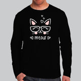 Cute Meow T-Shirt For Men