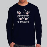 Cute Meow T-Shirt For Men