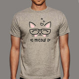 Cute Meow T-Shirt For Men