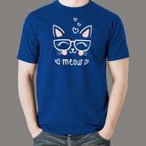 Cute Meow T-Shirt For Men