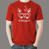 Cute Meow T-Shirt For Men