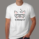 Cute Meow T-Shirt For Men India