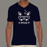 Cute Meow T-Shirt For Men