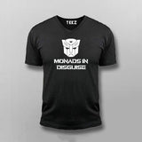 Monads In Disguise Programmer V-neck  T-shirt For Men Online India