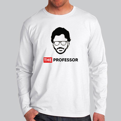 Buy This Money Heist Professor Offer Full Sleeve T-Shirt For Men (November) Only For Prepaid