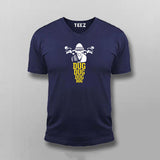 Dug Dug Motercycle Funny V-neck T-shirt For Men Online India