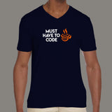 Must Have To Code V-Neck T-Shirt For Men Online India