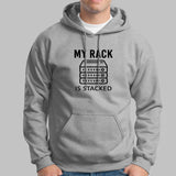 Stacked Rack SysAdmin T-Shirt - Network Humor Unleashed