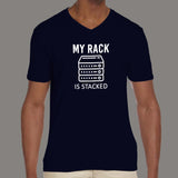 Stacked Rack SysAdmin T-Shirt - Network Humor Unleashed