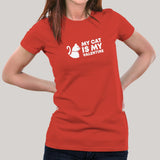 My Cat Is My Valentine T-Shirt For Women