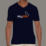 Mysql V-Neck T-Shirt For Men India