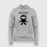 Ninja Naari Indian Women Hindi Funny Hoodies For Women