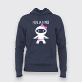 Ninja Naari Indian Women Hindi Funny Hoodies For Women