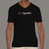 I Love/Heartbleed OpenSSL V Neck T-Shirt For Men Online India