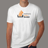 Overflowing Like A Boss Stackoverflow T-Shirt For Men India