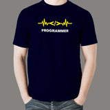 Programmer Heartbeat T-Shirt - Coding Runs Deep