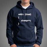 Programmer Tired Sheep Pc Funny Coding Hoodies For Men
