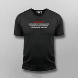 Algorithm Programmer Programming V-neck T-shirt For Men Online India