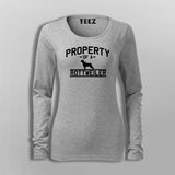 Property Of A Rottweiler Funny Dog T-Shirt For Women