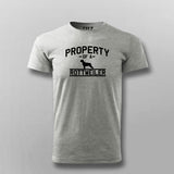 Property Of A Rottweiler Funny Dog T-Shirt For Men