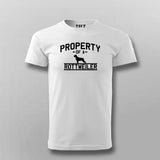 Property Of A Rottweiler Funny Dog T-Shirt For Men