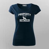 Property Of A Rottweiler Funny Dog T-Shirt For Women