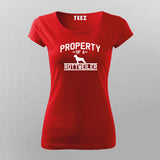 Property Of A Rottweiler Funny Dog T-Shirt For Women