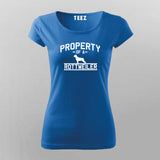 Property Of A Rottweiler Funny Dog T-Shirt For Women