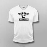 Property Of A Rottweiler Funny Dog Vneck T-Shirt For Men Online