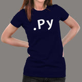 Py File Format Python Programming T-Shirt For Women