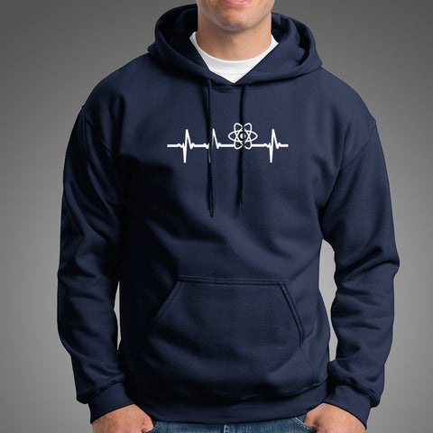 React Js Heartbeat Hoodies For Men Online India