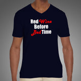 Red Wine Before Bed Time T-Shirt For Men