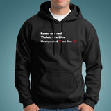 Funny Roses Are Red Web Developer Men's Programmer Hoodies Online India