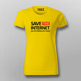 SAVE THE INTERNET T-Shirt For Women