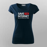 SAVE THE INTERNET T-Shirt For Women