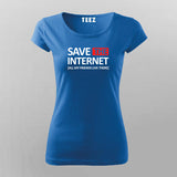 SAVE THE INTERNET T-Shirt For Women