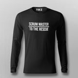 Scrum-Master-To-The-Rescue Full Sleeve -T-Shirt For Men