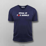 SPEAK UP FOR ANIMALS Pet Lover T-shirt For Men