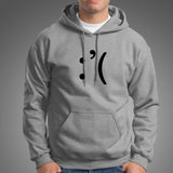 Sad Smiley Emoticon Hoodies For Men India