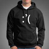 Sad Smiley Emoticon Hoodies For Men