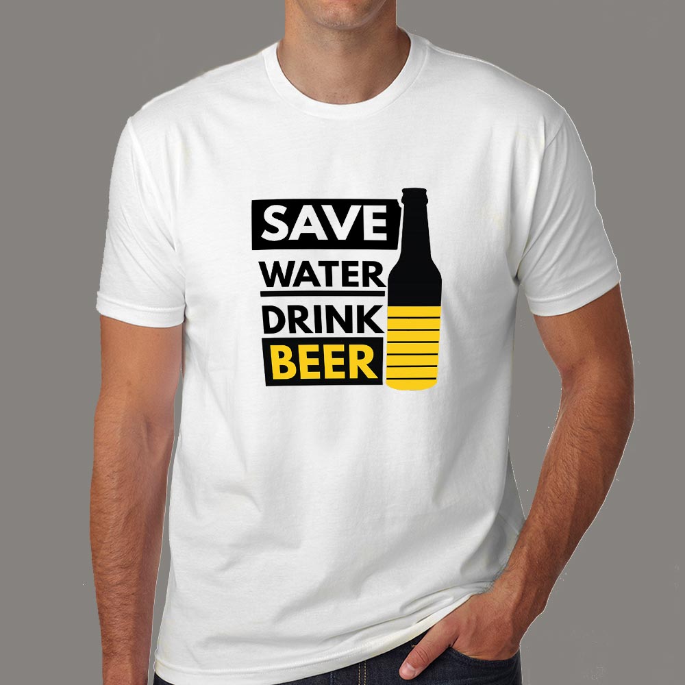 Save Water Drink Beer T-Shirt For Men – TEEZ.in