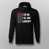 School College ChatGPT T-shirt For Men