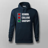 School College ChatGPT T-shirt For Men