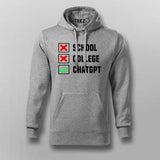 School College ChatGPT T-shirt For Men