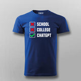 School College ChatGPT T-shirt For Men