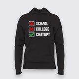 School College ChatGPT T-Shirt For Women