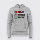 School College ChatGPT T-Shirt For Women