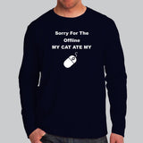 Cat Ate Mouse - Funny Tech Men's T-Shirt