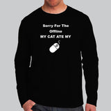 Cat Ate Mouse - Funny Tech Men's T-Shirt