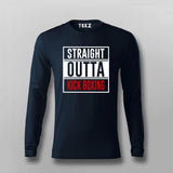 Straight outta kick boxing T-shirt For Men